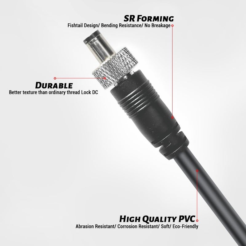 Alvin's Cables Lock DC to D Tap Power Cable for Video Devices PIX-E7 7 Touchscreen Display Hollyland Mars 400s - Image 3